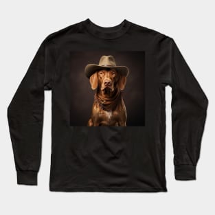 Cowboy Dog - Vizsla Long Sleeve T-Shirt
